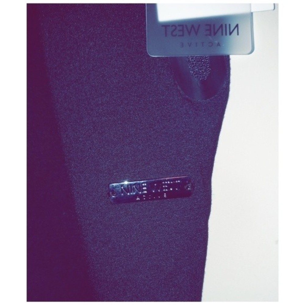 Nine West Active Wear French Terry Black Joggers NWT - Picture 4 of 9